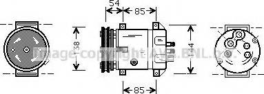 Prasco DWK020 - Компресор, климатизация vvparts.bg