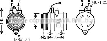 Prasco DWK079 - Компресор, климатизация vvparts.bg