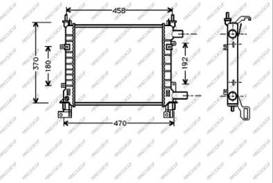 Prasco FD006R002 - Радиатор, охлаждане на двигателя vvparts.bg