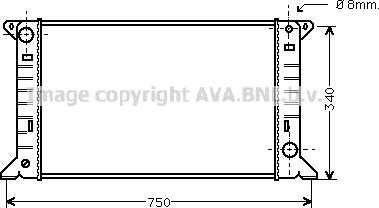 Prasco FD2085 - Радиатор, охлаждане на двигателя vvparts.bg