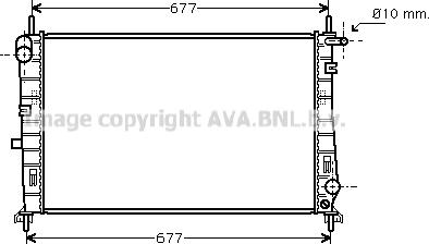 Prasco FD2196 - Радиатор, охлаждане на двигателя vvparts.bg