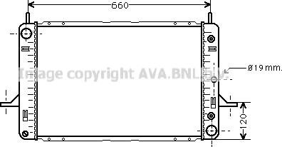 Prasco FD2120 - Радиатор, охлаждане на двигателя vvparts.bg