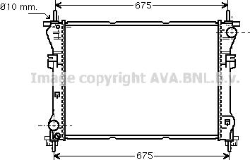 Prasco FD2319 - Радиатор, охлаждане на двигателя vvparts.bg