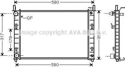 Prasco FD2324 - Радиатор, охлаждане на двигателя vvparts.bg