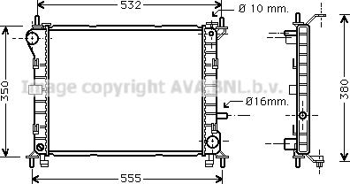 Prasco FD2263 - Радиатор, охлаждане на двигателя vvparts.bg