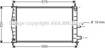 Prasco FD2218 - Радиатор, охлаждане на двигателя vvparts.bg