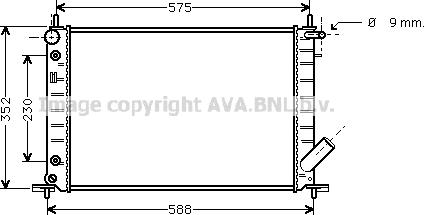 Prasco FD2222 - Радиатор, охлаждане на двигателя vvparts.bg