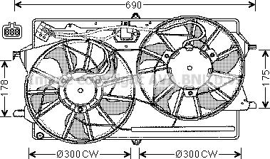 Prasco FD7505 - Вентилатор, охлаждане на двигателя vvparts.bg