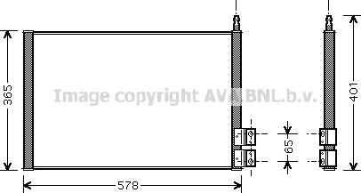 Prasco FDA5328 - Кондензатор, климатизация vvparts.bg