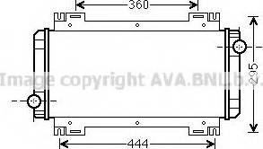 Prasco FDA2044 - Радиатор, охлаждане на двигателя vvparts.bg