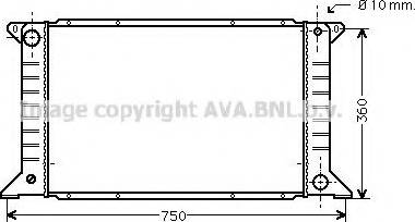 Prasco FDA2168 - Радиатор, охлаждане на двигателя vvparts.bg