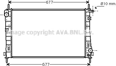 Prasco FDA2336 - Радиатор, охлаждане на двигателя vvparts.bg