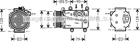 Prasco FDAK082 - Компресор, климатизация vvparts.bg