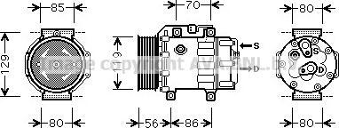 Prasco FDAK378 - Компресор, климатизация vvparts.bg