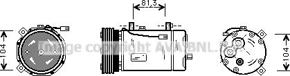 Prasco FDAK267 - Компресор, климатизация vvparts.bg