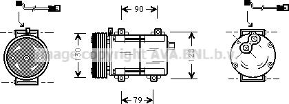 Prasco FDAK280 - Компресор, климатизация vvparts.bg