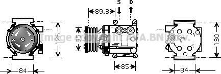 Prasco FDK402 - Компресор, климатизация vvparts.bg