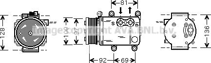 Prasco FDK419 - Компресор, климатизация vvparts.bg