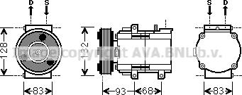 Prasco FDK435 - Компресор, климатизация vvparts.bg