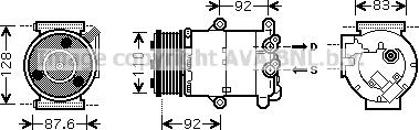 Prasco FDK430 - Компресор, климатизация vvparts.bg