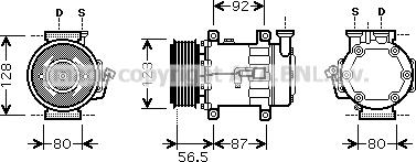 Prasco FDK432 - Компресор, климатизация vvparts.bg