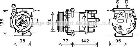 Prasco FDK470 - Компресор, климатизация vvparts.bg