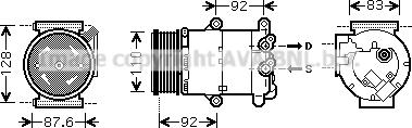 Prasco FDK477 - Компресор, климатизация vvparts.bg