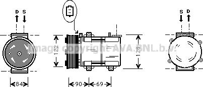 Prasco FDK352 - Компресор, климатизация vvparts.bg