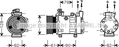 Prasco FDK363 - Компресор, климатизация vvparts.bg