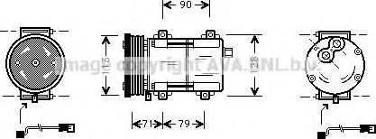 Prasco FDK284 - Компресор, климатизация vvparts.bg