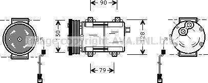 Prasco FDK275 - Компресор, климатизация vvparts.bg