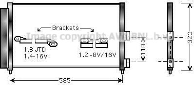 Prasco FT5289D - Кондензатор, климатизация vvparts.bg