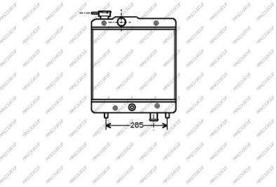 Prasco FT119R001 - Радиатор, охлаждане на двигателя vvparts.bg