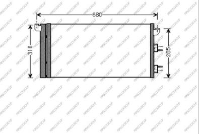 Prasco FT122C001 - Кондензатор, климатизация vvparts.bg