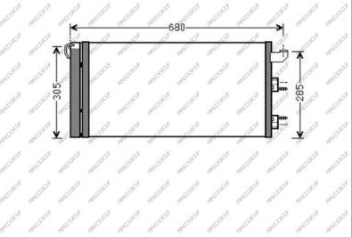 Prasco FT122C002 - Кондензатор, климатизация vvparts.bg