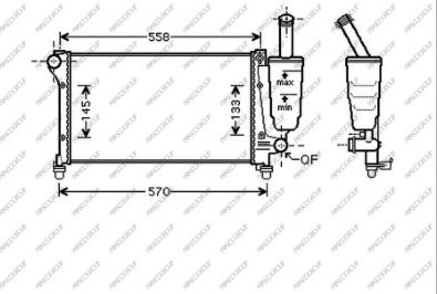 Prasco FT122R009 - Радиатор, охлаждане на двигателя vvparts.bg