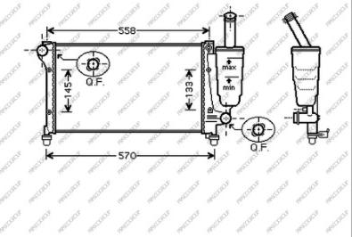 Prasco FT122R006 - Радиатор, охлаждане на двигателя vvparts.bg