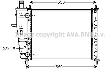 Prasco FTA2159 - Радиатор, охлаждане на двигателя vvparts.bg