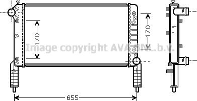 Prasco FTA2263 - Радиатор, охлаждане на двигателя vvparts.bg