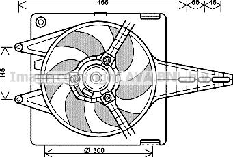 Prasco FT7547 - Вентилатор, охлаждане на двигателя vvparts.bg