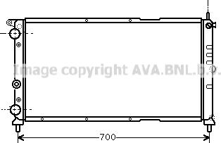 Prasco FTA2143 - Радиатор, охлаждане на двигателя vvparts.bg