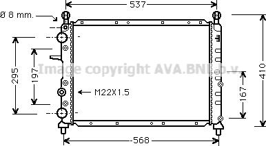 Prasco FTA2109 - Радиатор, охлаждане на двигателя vvparts.bg