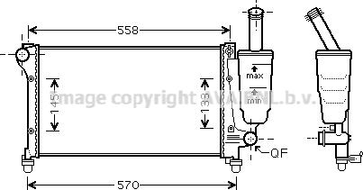Prasco FTA2368 - Радиатор, охлаждане на двигателя vvparts.bg