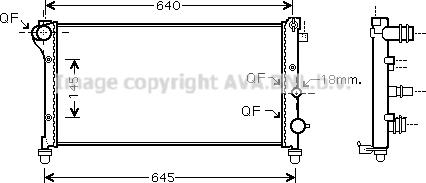 Prasco FTA2292 - Радиатор, охлаждане на двигателя vvparts.bg