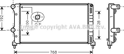 Prasco FTA2250 - Радиатор, охлаждане на двигателя vvparts.bg