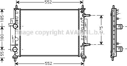 Prasco FTA2260 - Радиатор, охлаждане на двигателя vvparts.bg