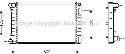 Prasco FTA2212 - Радиатор, охлаждане на двигателя vvparts.bg