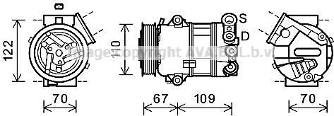 Prasco FTAK408 - Компресор, климатизация vvparts.bg