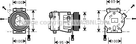 Prasco FTAK050 - Компресор, климатизация vvparts.bg