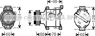 Prasco FTAK103 - Компресор, климатизация vvparts.bg